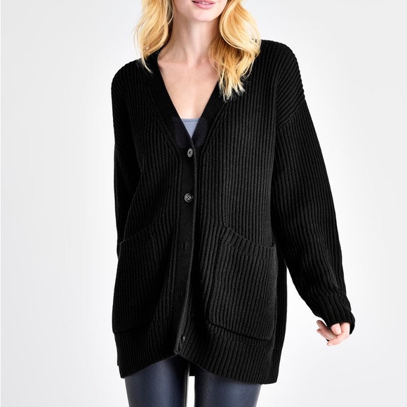 🤍 euc | splendid | Gigi oversized silk-blend cardigan - Picture 1 of 6